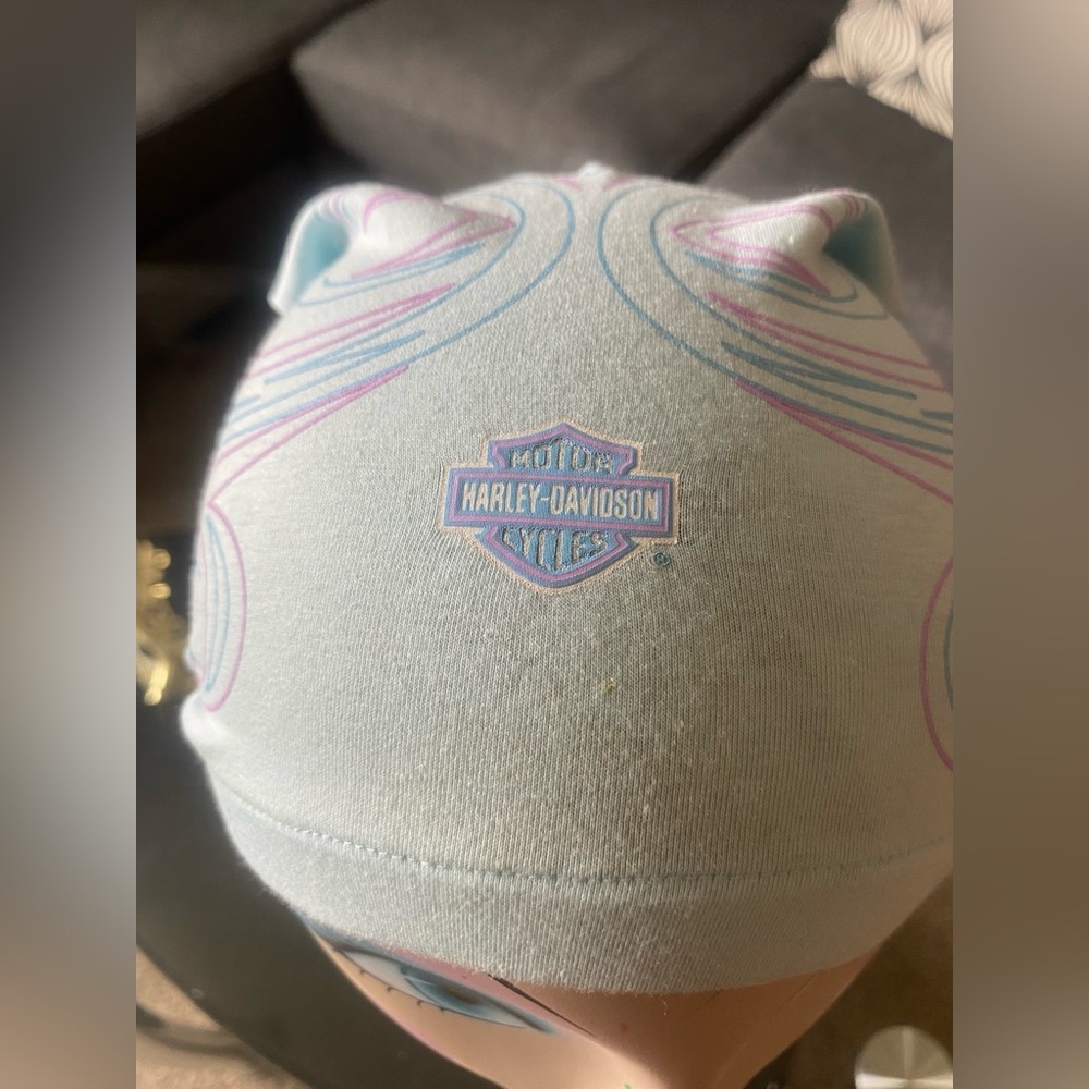 Harley Davidson Bandana Ponytail Stocking Cap/ Beanie